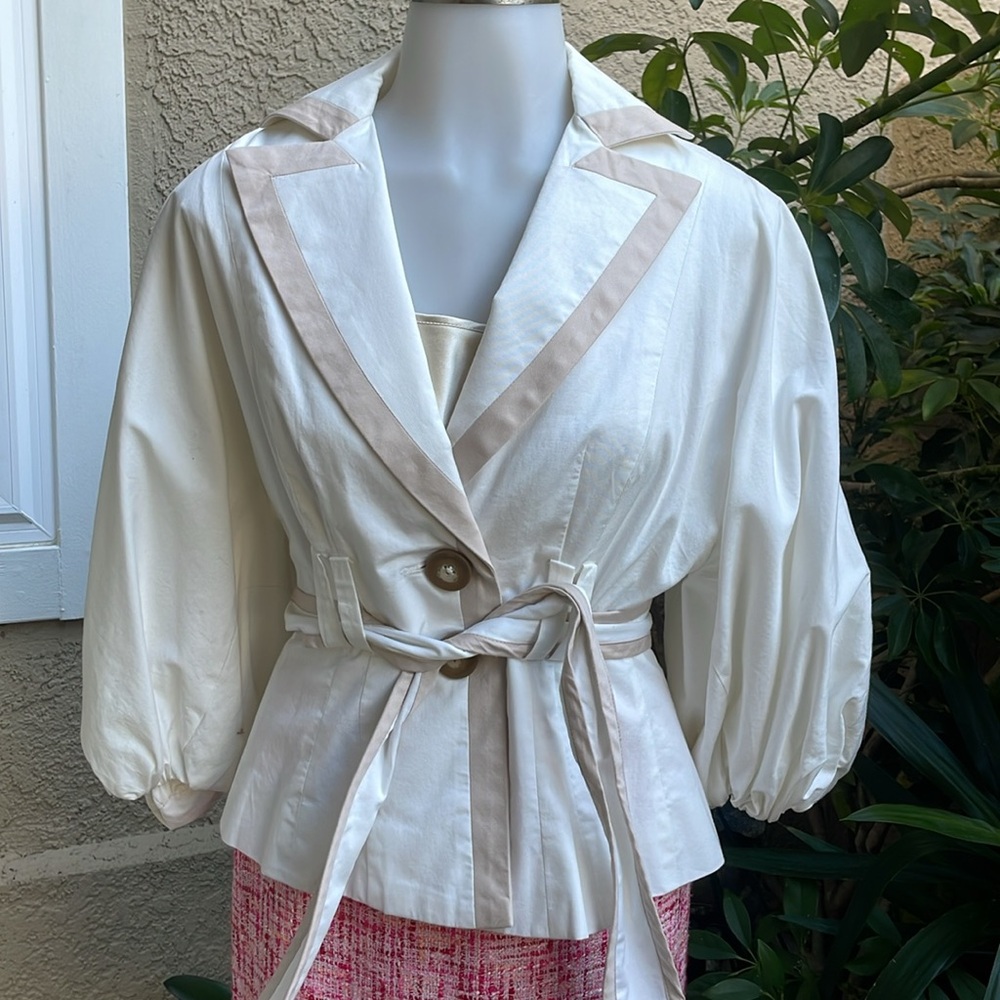 Vintage cream Arden B. cotton jacket